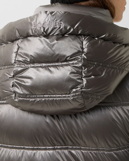 Szary krótki płaszcz Lynn - Image #6