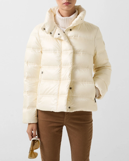 Kremowa kurtka puchowa Leslie - Image #0