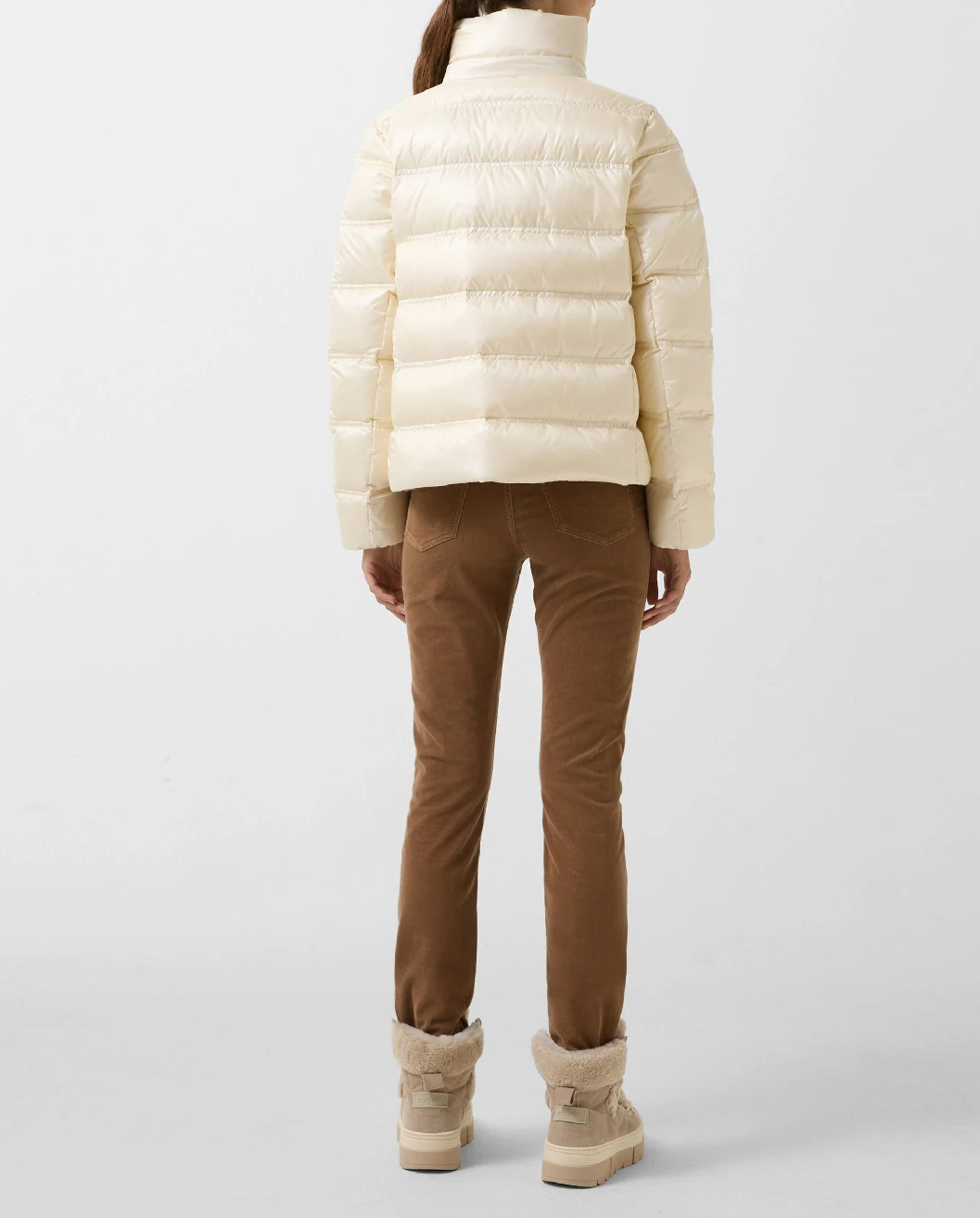 Kremowa kurtka puchowa Leslie - Image #3