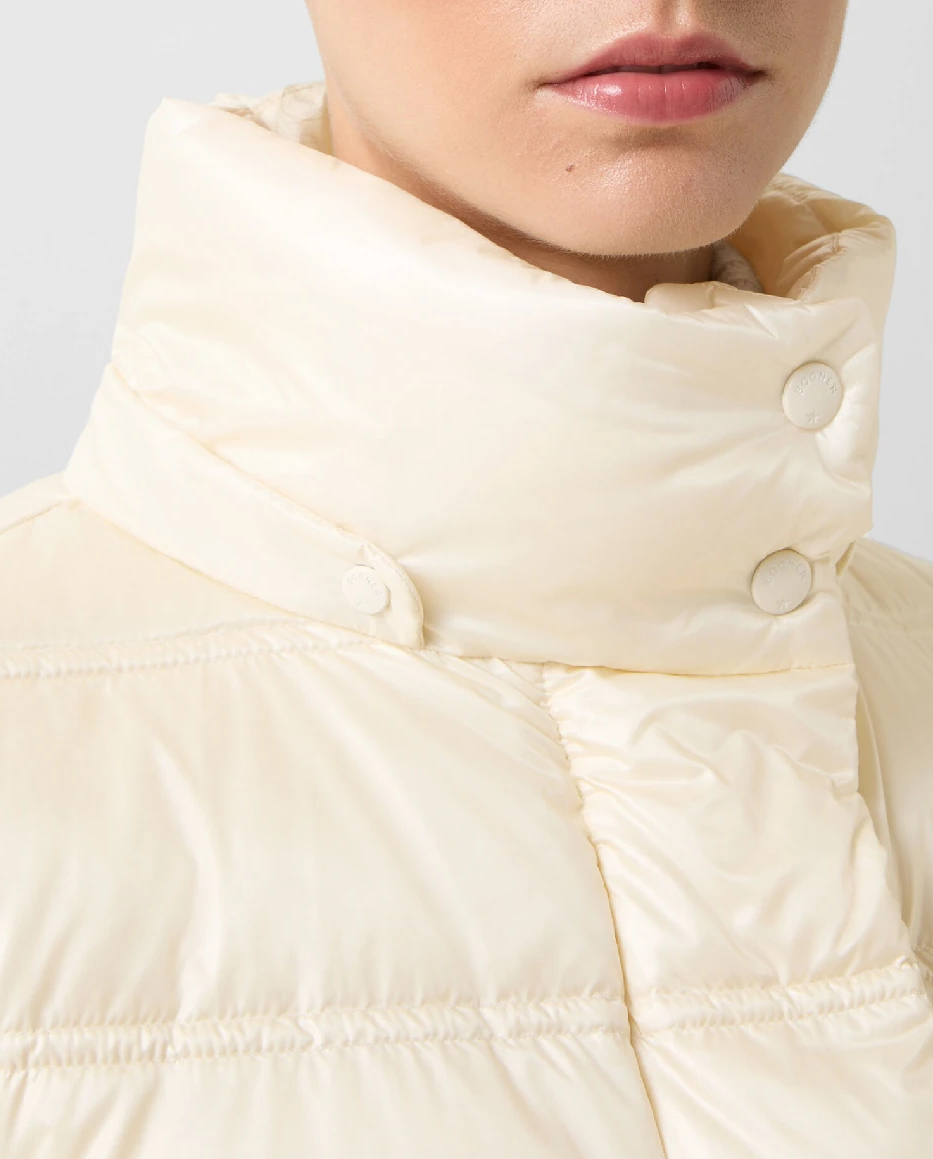 Kremowa kurtka puchowa Leslie - Image #4