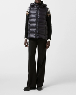 Czarny puchowy bezrękawnik Liddy - Image #2