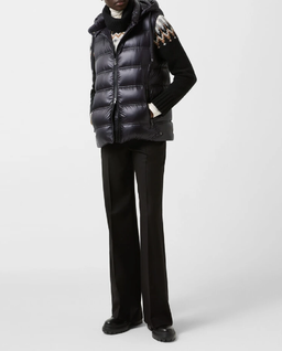 Czarny puchowy bezrękawnik Liddy - Image #4