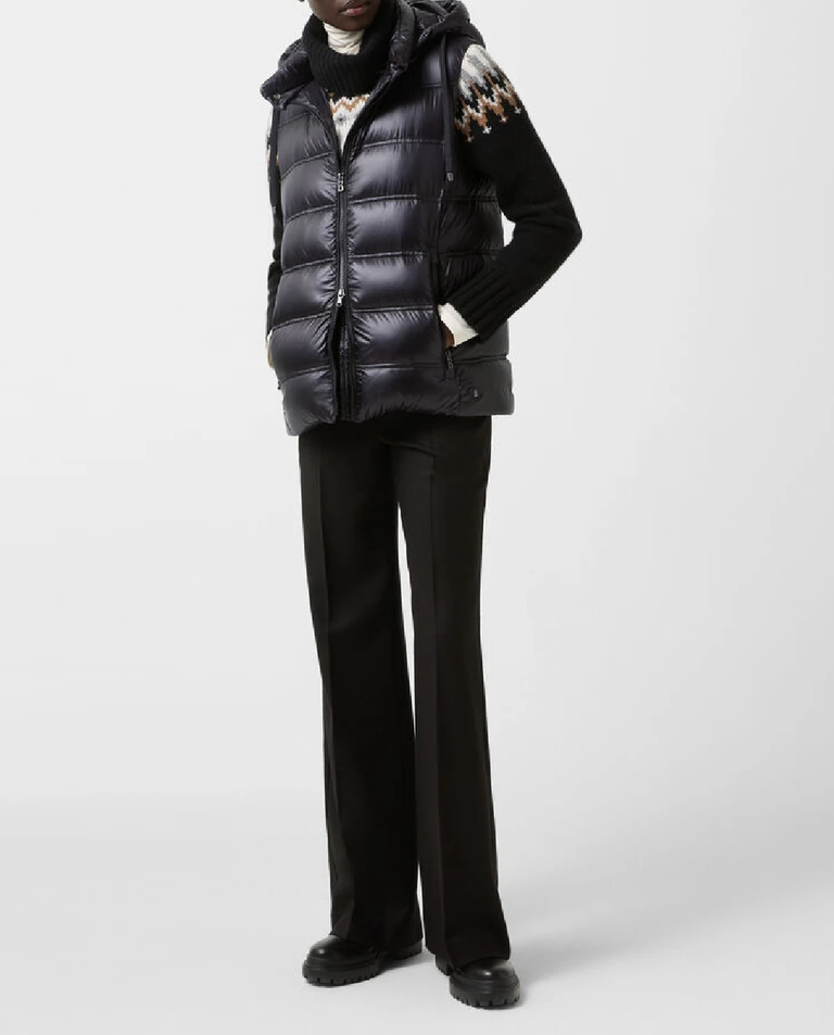 Czarny puchowy bezrękawnik Liddy - Image #4