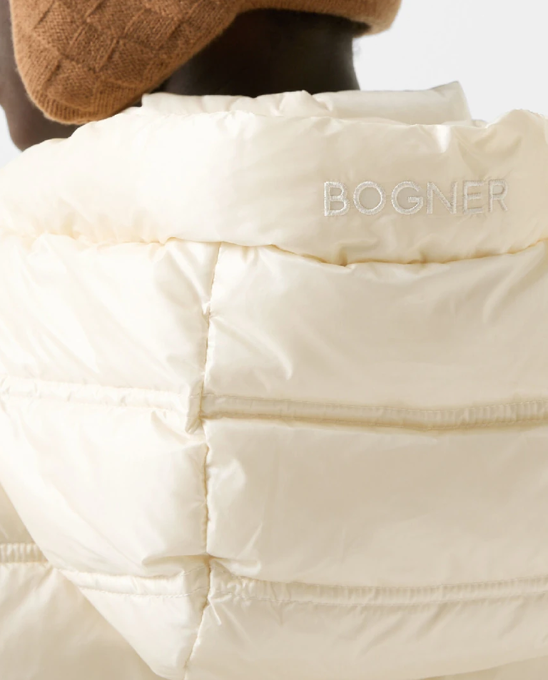 Kremowy puchowy bezrękawnik Liddy - Image #5