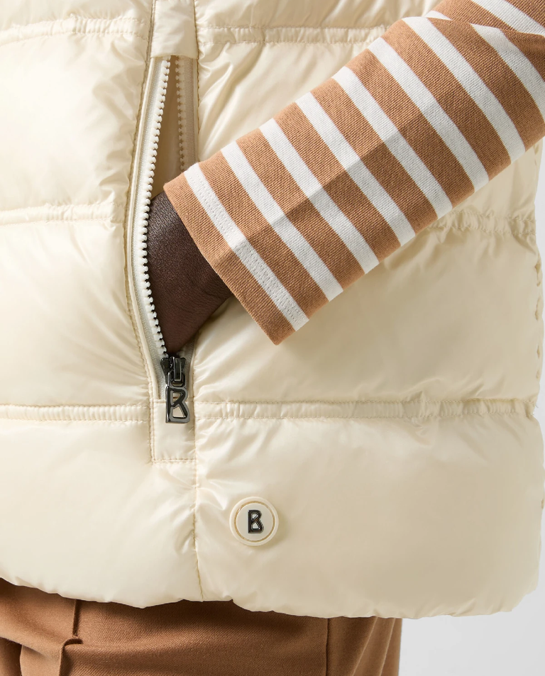 Kremowy puchowy bezrękawnik Liddy - Image #7