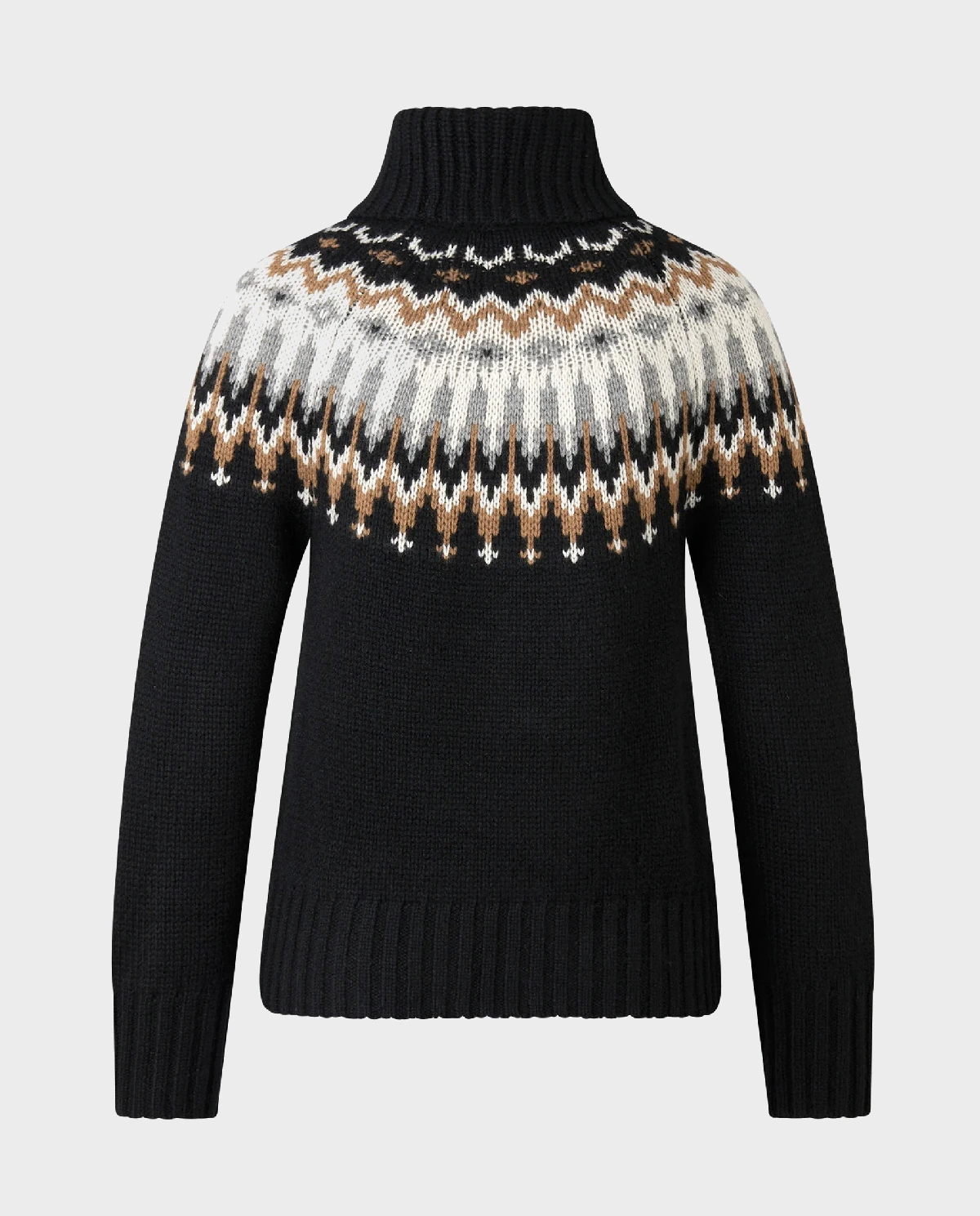 Czarny sweter z golfem Ingrid - Image #6