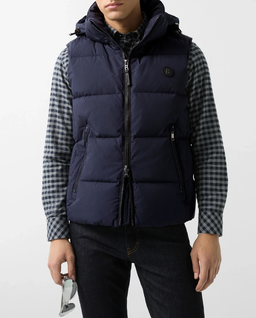 Granatowy puchowy bezrękawnik Jimmy - Image #0