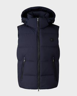 Granatowy puchowy bezrękawnik Jimmy - Image #1