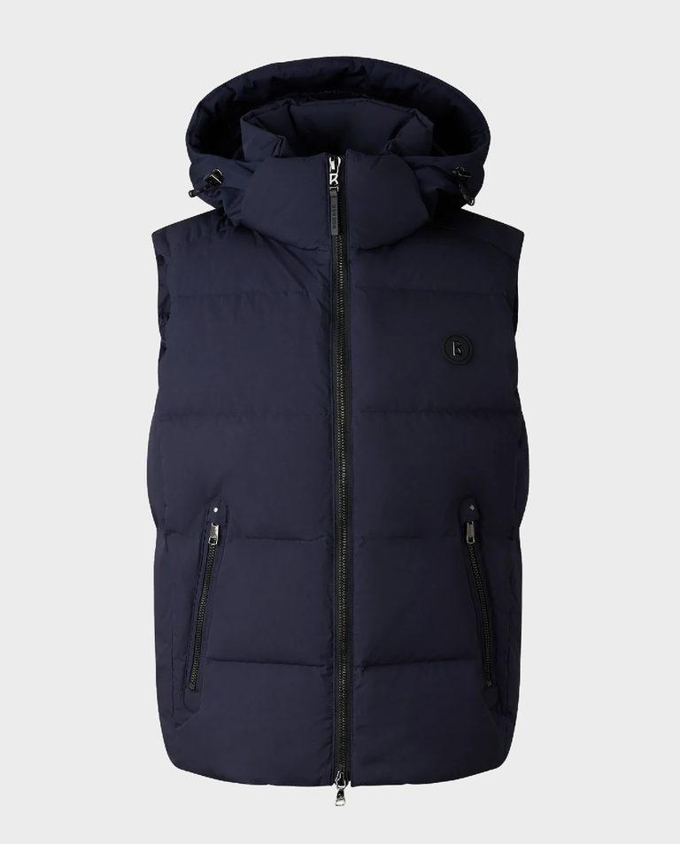 Granatowy puchowy bezrękawnik Jimmy