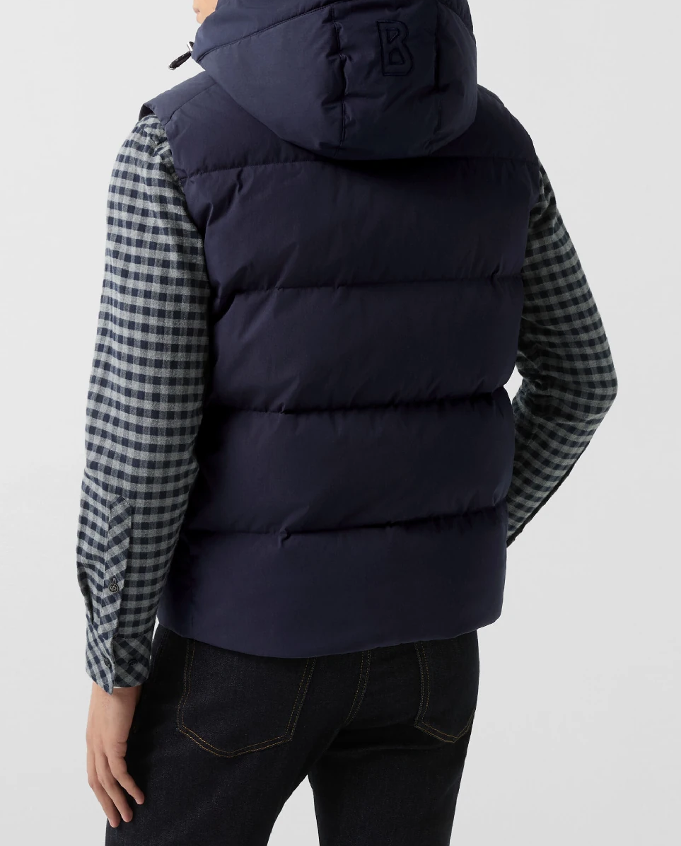 Granatowy puchowy bezrękawnik Jimmy - Image #3