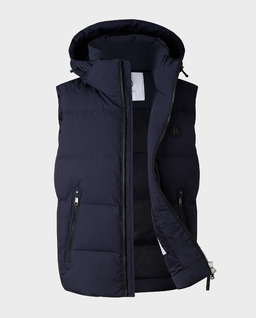 Granatowy puchowy bezrękawnik Jimmy - Image #7