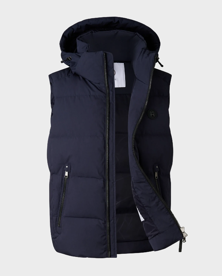 Granatowy puchowy bezrękawnik Jimmy - Image #7