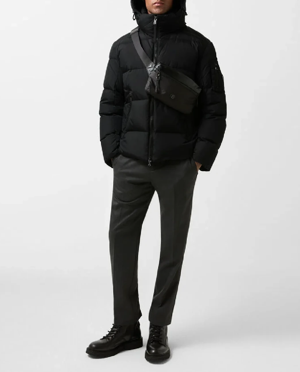 Czarna kurtka puchowa Jamy - Image #4