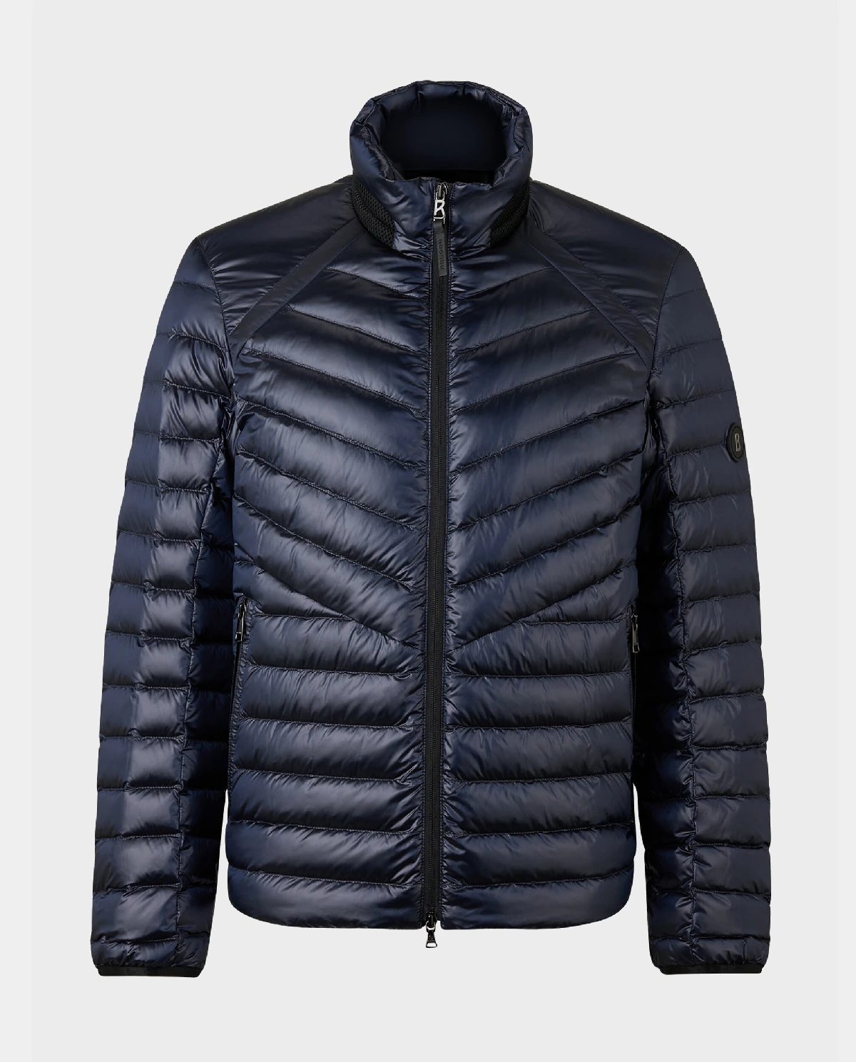 Granatowa pikowana kurtka Liman - Image #1