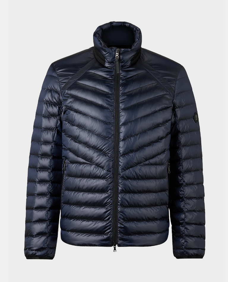 Granatowa pikowana kurtka Liman