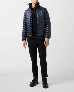 Granatowa pikowana kurtka Liman - Image #4