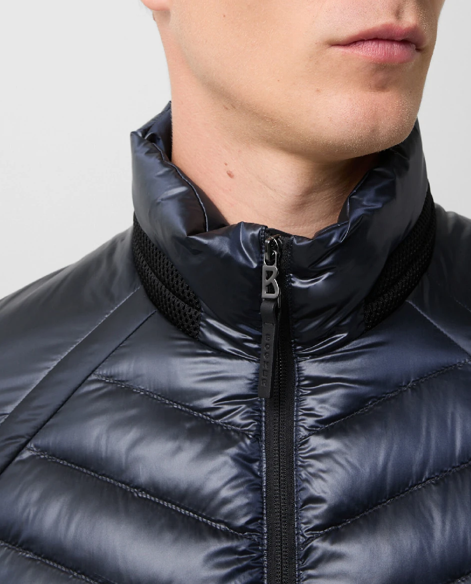 Granatowa pikowana kurtka Liman - Image #6