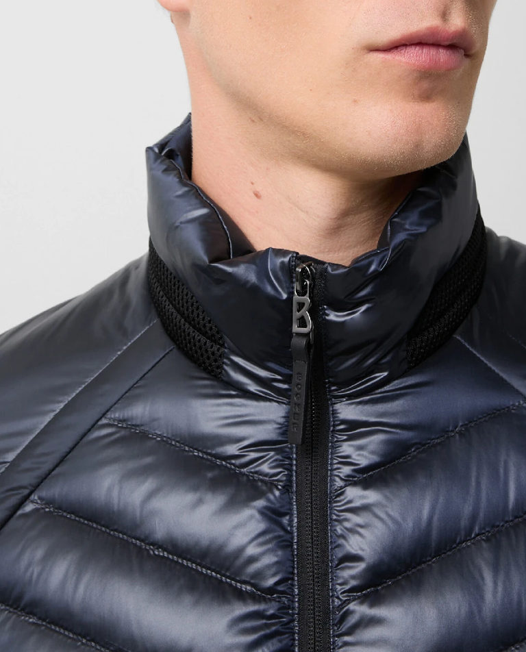 Granatowa pikowana kurtka Liman - Image #6