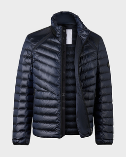 Granatowa pikowana kurtka Liman - Image #8