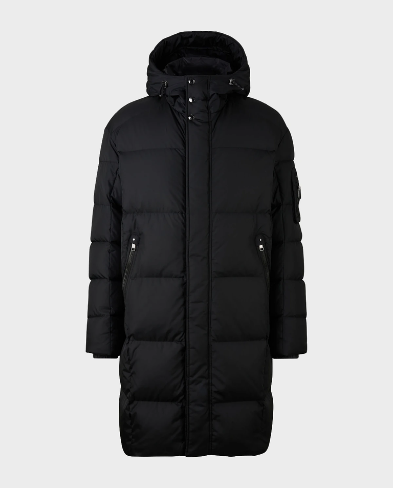 Czarny płaszcz puchowy Erico