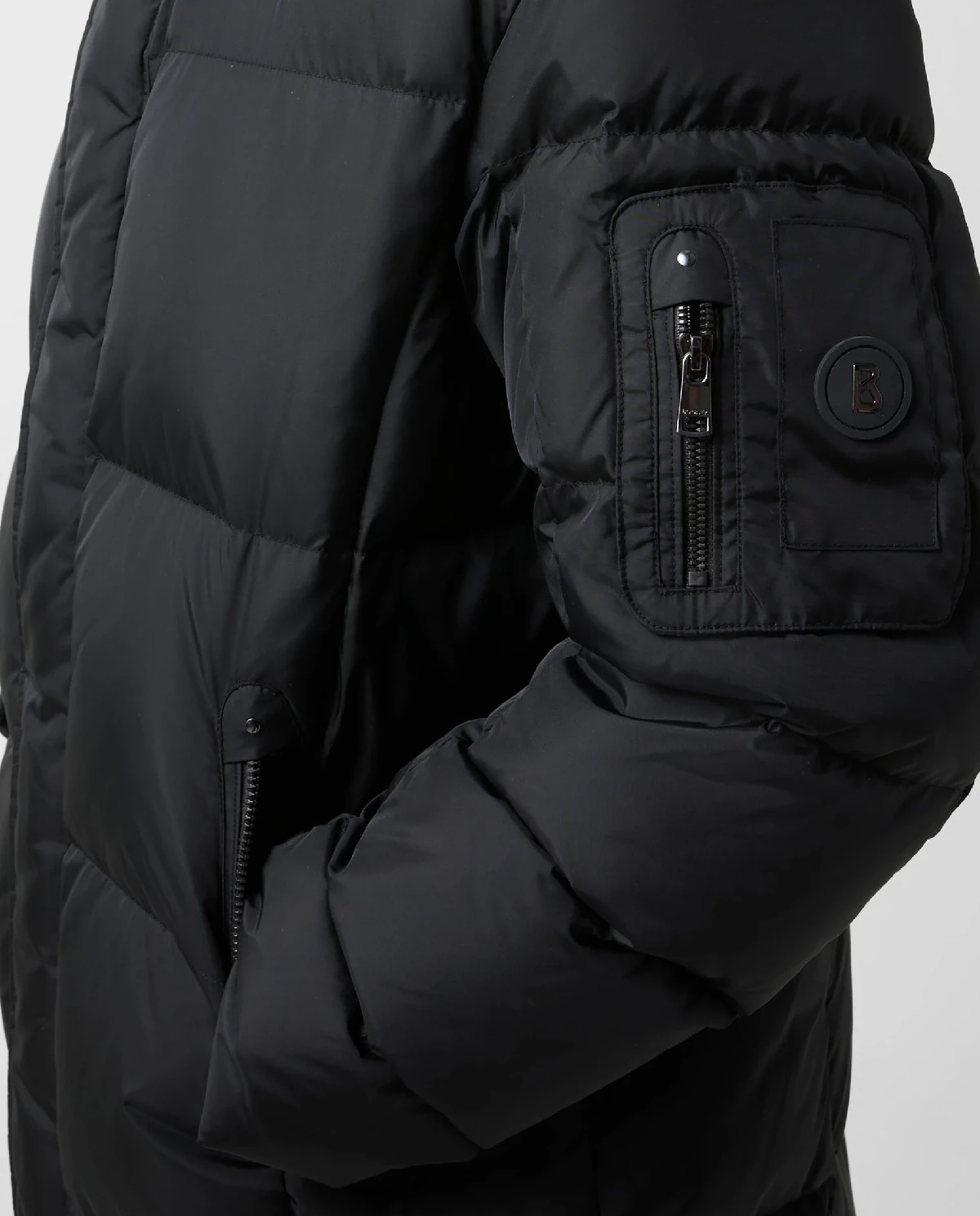 Czarny płaszcz puchowy Erico - Image #7