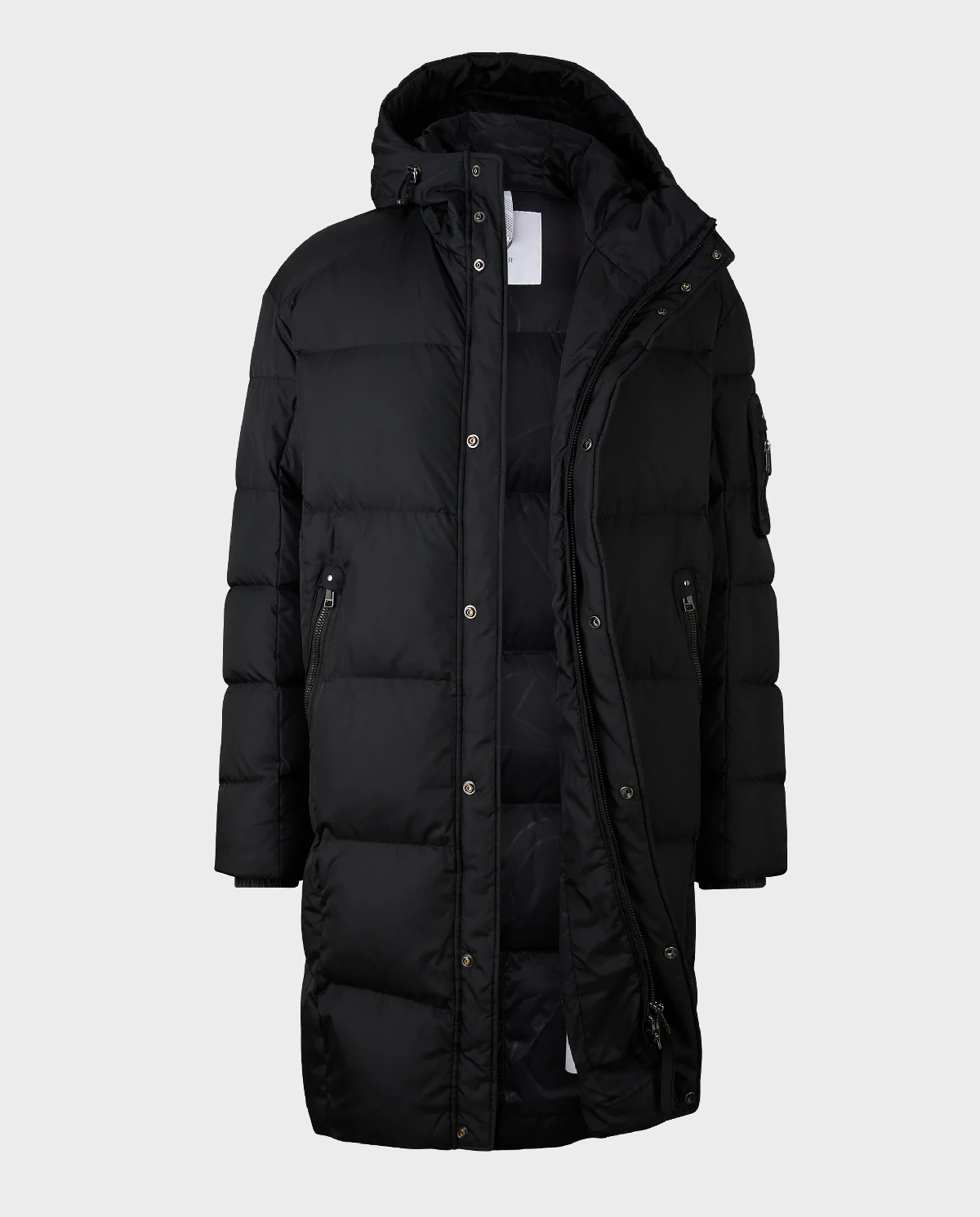 Czarny płaszcz puchowy Erico - Image #8