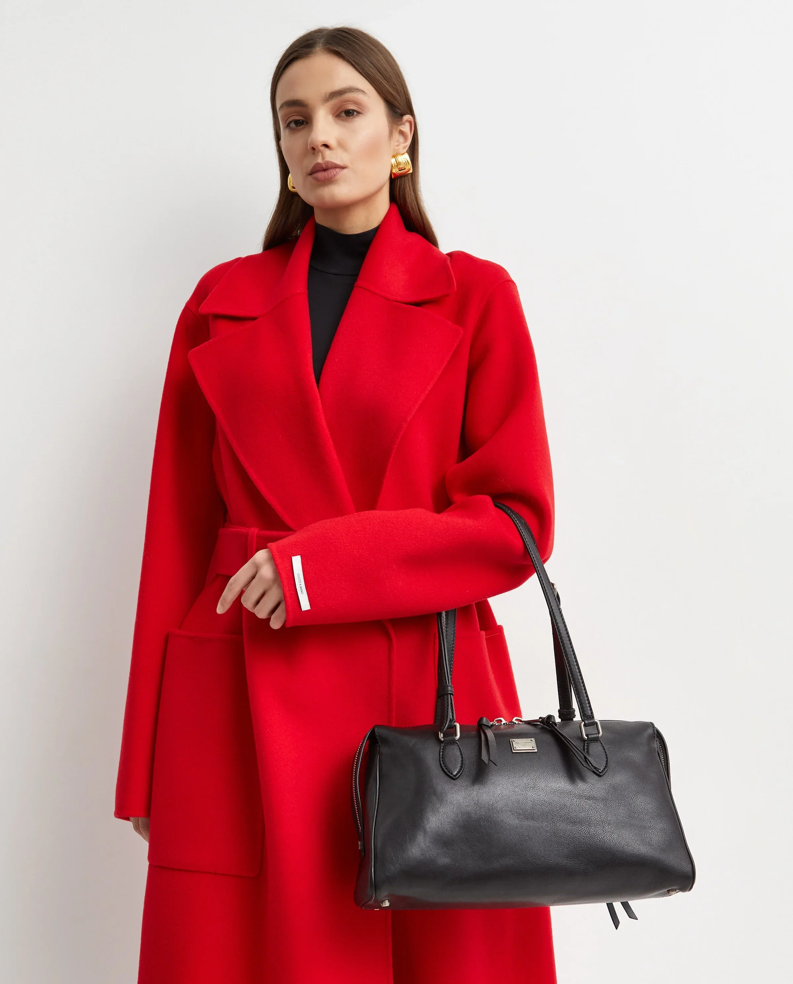 Czarna skórzana torba Vittoria - Image #1