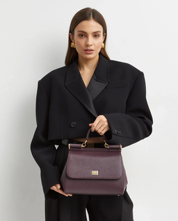 Burgundowa torebka Sicily Large - Image #1