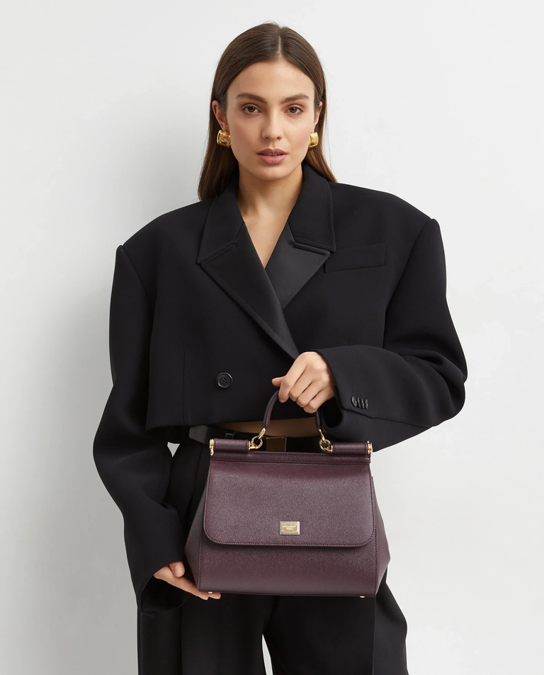 Burgundowa torebka Sicily Large