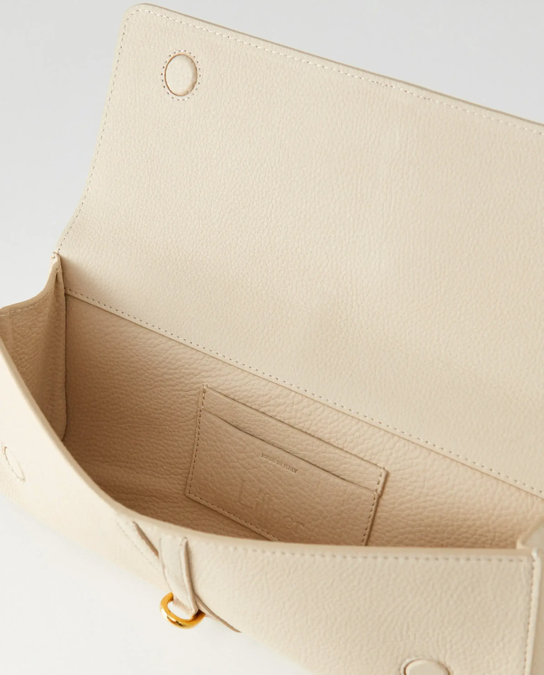 Kremowa kopertówka z paskiem - Image #3