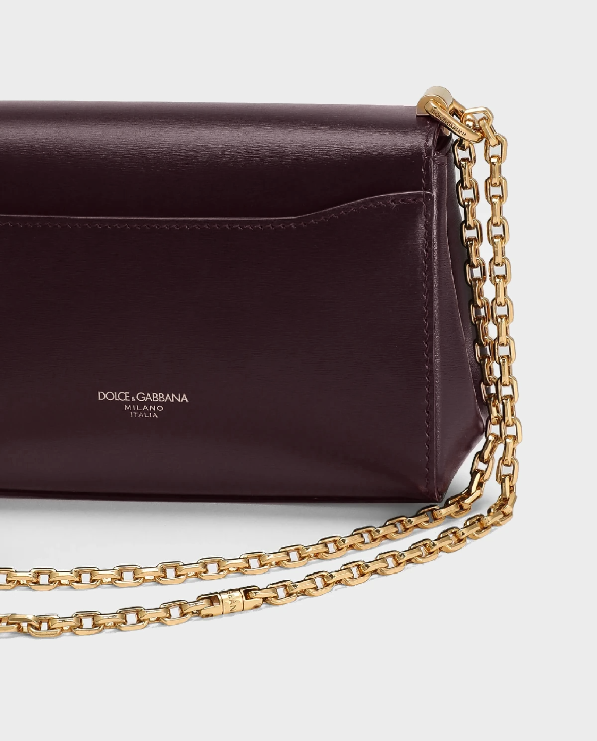 Burgundowa skórzana torebka Marlene Mini - Image #9