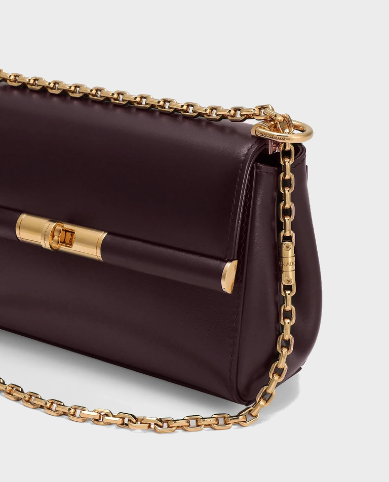 Burgundowa skórzana torebka Marlene Mini - Image #7