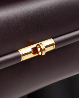 Burgundowa skórzana torebka Marlene Mini - Image #10