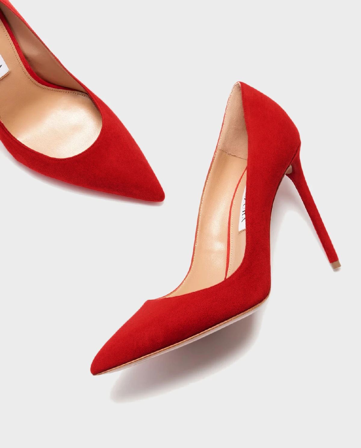 Czerwone zamszowe szpilki Purist 105 - Image #3
