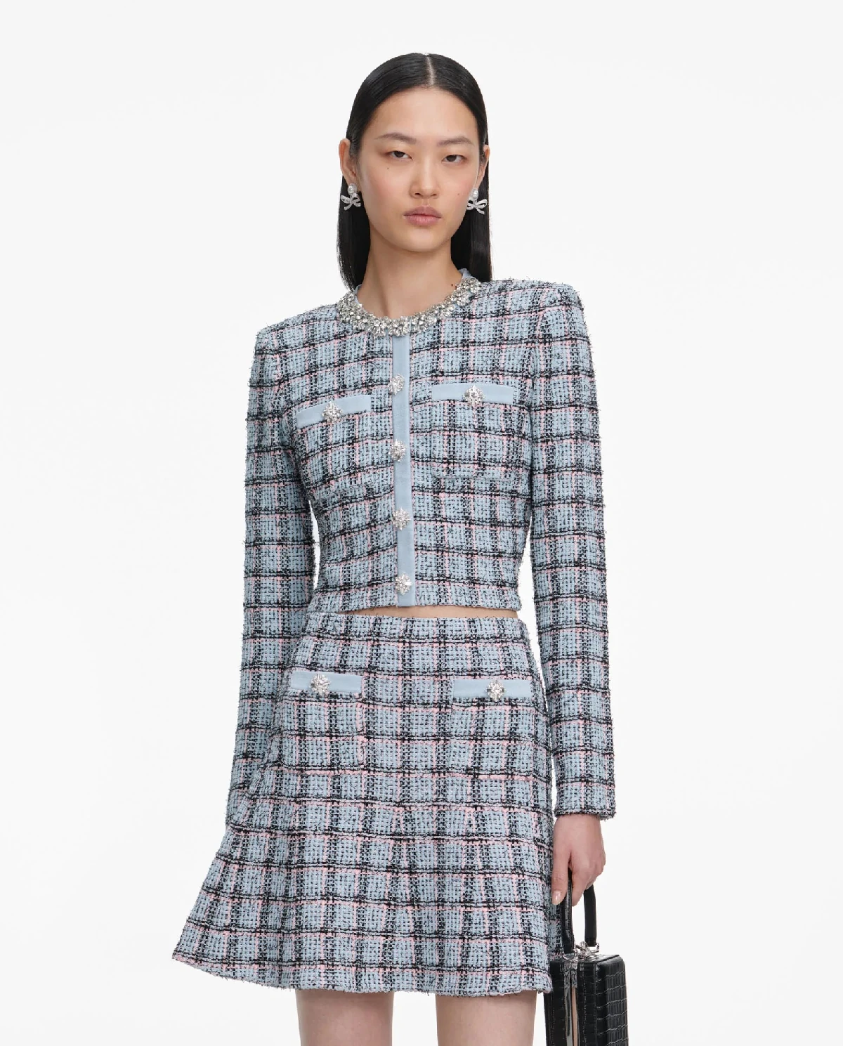 Niebieski kardigan w kratkę - Image #0