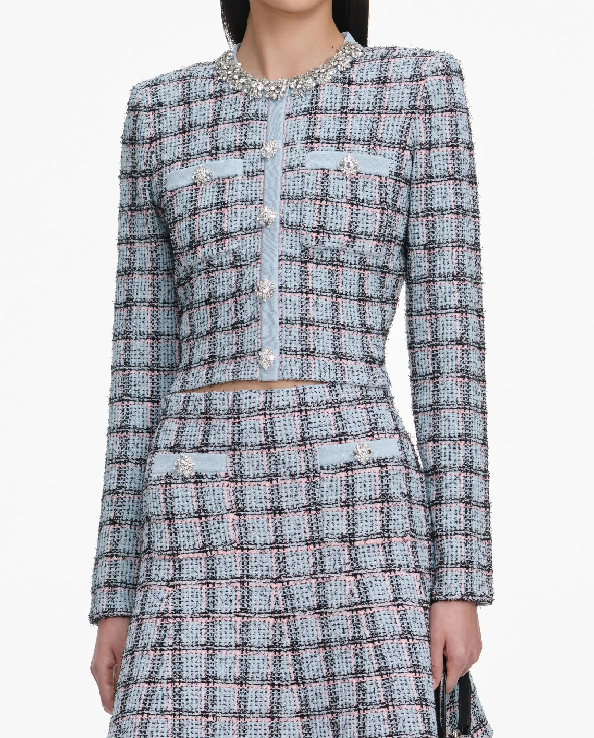 Niebieski kardigan w kratkę - Image #3