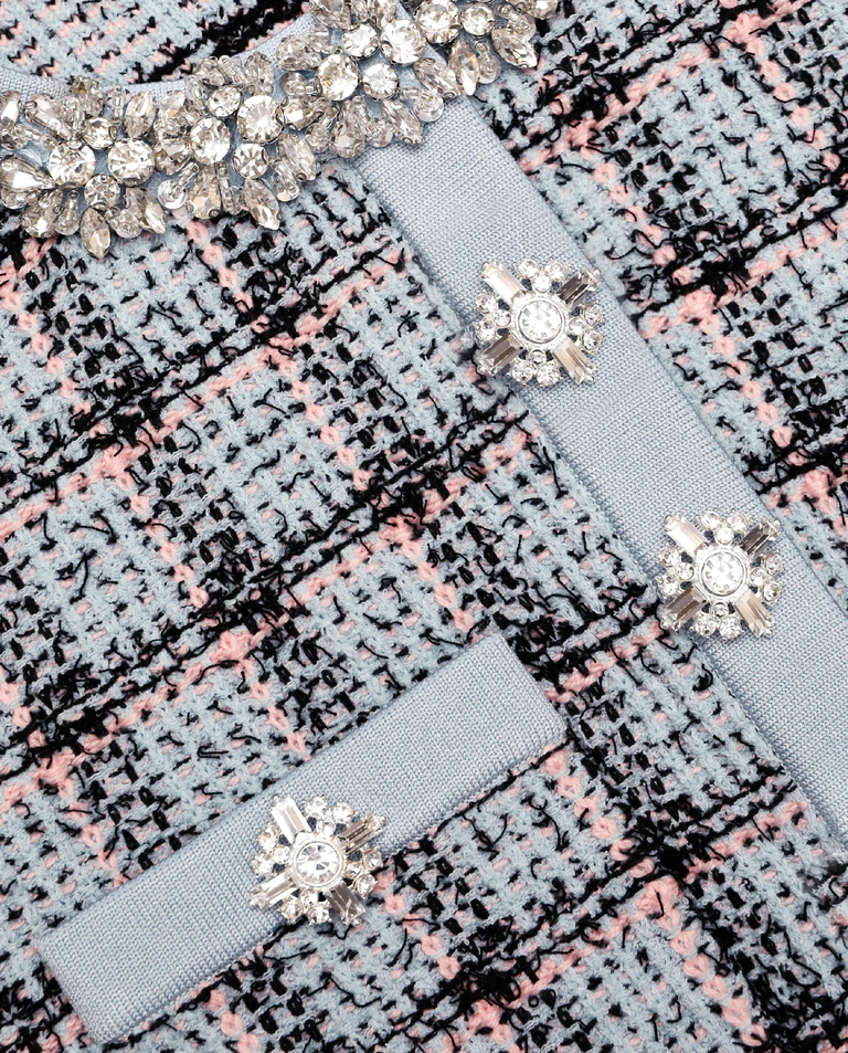 Niebieski kardigan w kratkę - Image #4