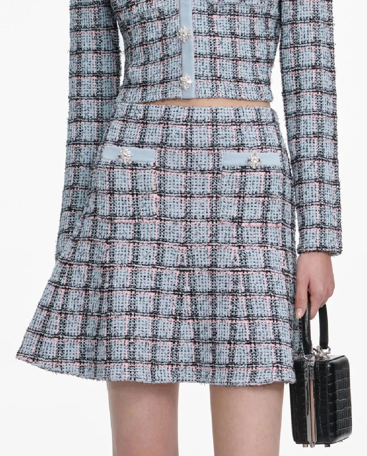 Niebieska spódnica w kratkę - Image #0