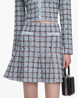 Niebieska spódnica w kratkę - Image #0