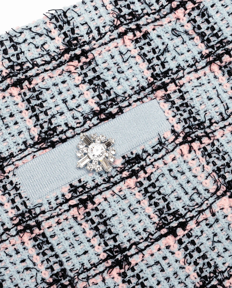 Niebieska spódnica w kratkę - Image #4