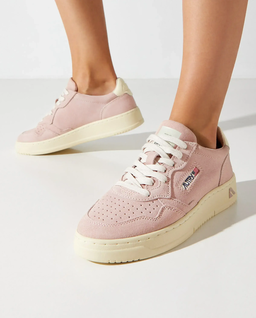 Różowe skórzane sneakersy Medalist - Image #1