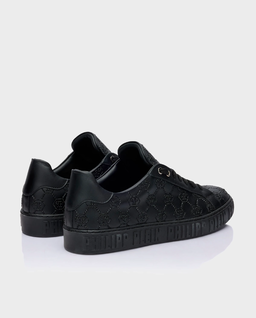 Czarne sneakersy Low-Top Carson Monogram Strass - Image #2