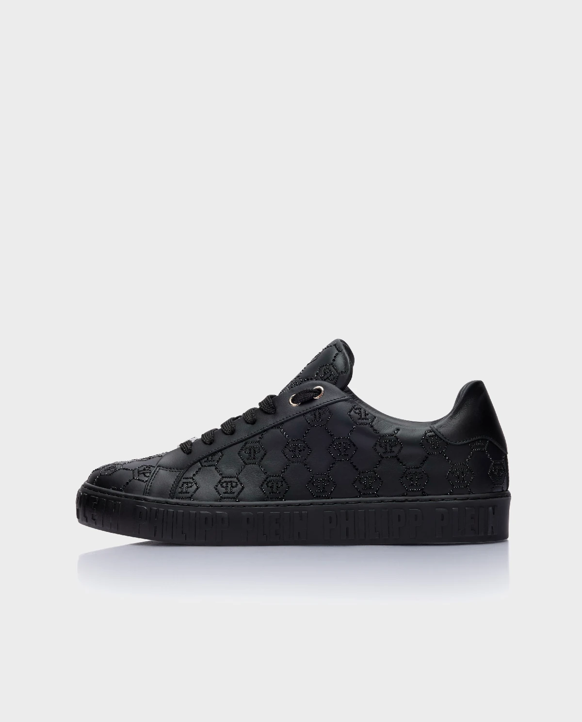 Czarne sneakersy Low-Top Carson Monogram Strass - Image #3