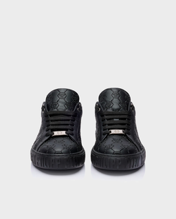 Czarne sneakersy Low-Top Carson Monogram Strass - Image #4