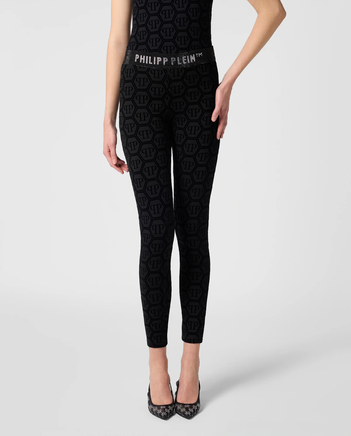 Czarne leginsy Monogram - Image #0