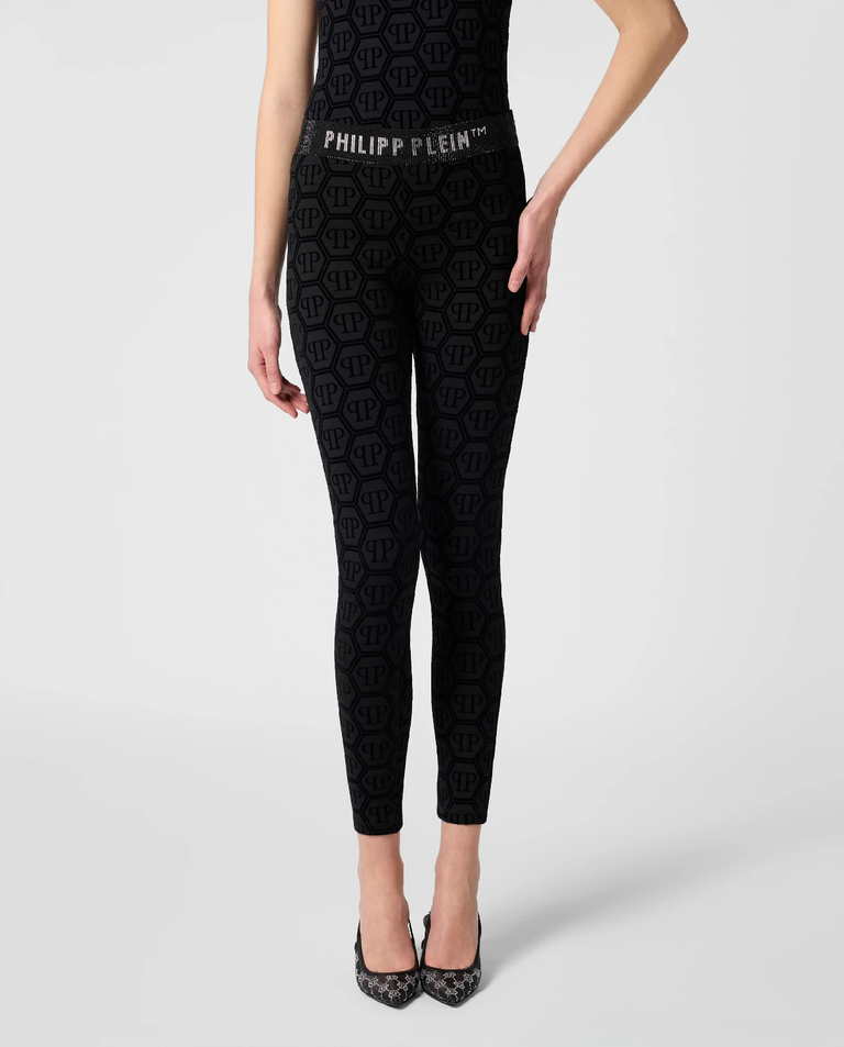 Czarne leginsy Monogram