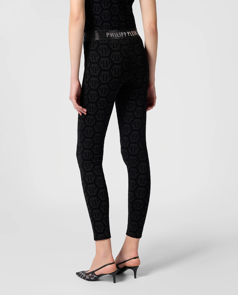 Czarne leginsy Monogram - Image #3