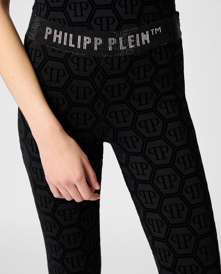 Czarne leginsy Monogram - Image #4