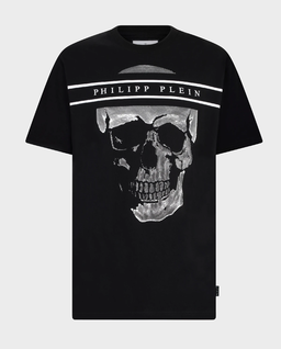 Czarna koszulka Skull Logo Line - Image #1