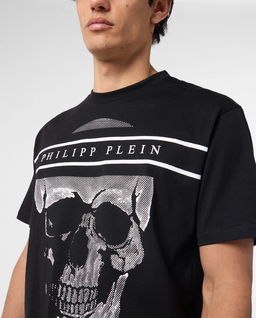 Czarna koszulka Skull Logo Line - Image #4